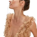 Free People  Sosha Party Womens  Top Gold Sz XS Photo 0