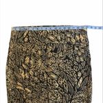 Decree  black and gold stretch mini skirt. Photo 2