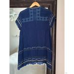 Johnny Was  Kones Blue Embroidered Tunic Photo 2