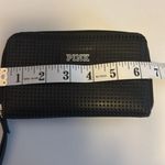 PINK - Victoria's Secret PINK BY VICTORIA SECRET Black Perforated Wallet/Wristlet Small and Chic Photo 4