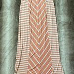 Guess Maxi Skirt Coral and White Stripes Small Photo 0