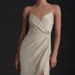 BHLDN Freya Satin Charmeuse Bridesmaid Dress in Champagne Sz 2 NWT Anthropologie Photo 13