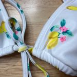Wild Fable Women's Lemon Print Tie-Front Triangle Bikini Top - Size XS - NWT Photo 6
