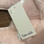 Splendid  Light Pink Fuzzy Cross Slide Slippers, NWT Photo 4
