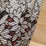 Tibi {6}  Striped Floral Eyelet Hem Strapless Dress Photo 8