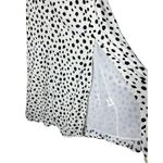 NLW Current Fashions White and Black Polka Dot Midi Dress Size Small Photo 3
