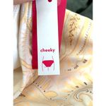 Xhilaration Juniors Cheeky Bottom Cream Yellow Paisley Print Bikini Swim Size S Photo 8