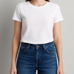 Banana Republic  Denim Bermuda Raw Cut Hem Shorts Blue Small Medium 6 Photo 0