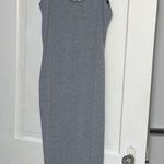 Boohoo  Nancy Strappy Back Bodycon Midi Dress Gray Photo 1