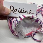Raisin's  Back to Bali Ruffled shoulder Bikini Top M Photo 7