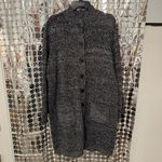 Woman Within  Black and White Knit Cardigan Photo 1