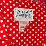 Vintage 70s Models Coat Polka Dot House Dress Robe Mumu Size L Photo 3