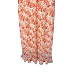 Vintage California Concepts Flower Print Midi Dress Size 12 Orange Photo 2