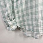 Athleta Lou & Grey Button Down Shirt‎ Gauze Plaid Long Sleeve Relaxed Fit Top Size Large Photo 9