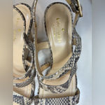 Kate Spade ‎ Snakeskin Pattern Wedges Sandals Size 7 B Photo 6