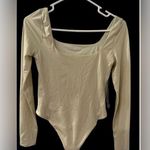 Lululemon Wundermost Square Neck Bodysuit Ultra Soft Shine Nulu Size M NWT Photo 0