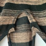 Lucy Love  Black & Brown Striped Morgan Open Back Long Sleeve Shirt Photo 3