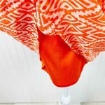 Umgee Coastal Cowgirl Boho Festival Dress Medium Orange Aztec Lace Racerback Photo 6