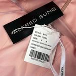 Alfred Sung NWT Strapless Notch Twill Satin Maxi Dress Pockets 6 Toasted Sugar Photo 6