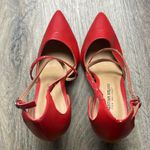 Christian Siriano Red Strappy Heels Size 9 Photo 14