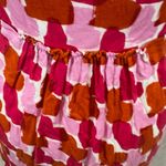 Boden USA Boden super cute pink and orange heart print faux wrap dress size 8 Photo 3