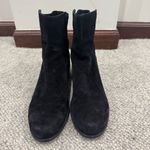 Stuart Weitzman  Black Easy On Reserve 5050 Suede Boots Pull On Boots 7.5 EUC Photo 2