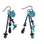 Catherine Medeiros & Thomas Holloway sterling silver Earrings – Cat & Hummingbir Photo 10