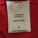 New York and Company Hot Pink Cardigan Sweater Size Large Photo 6