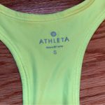 Athleta highlighter yellow petal back tank top size small Photo 2