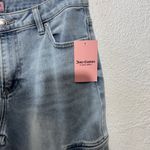 Juicy Couture  Cargo Denim Wide Leg Juicy Embroidered Jeans Size 13/31 NWT Photo 3