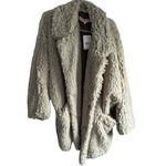 Free People  Honeypie Teddy Jacket‎ Shag Coat Large Photo 2