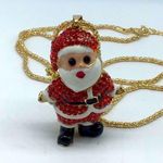 NEW red crystal Santa Claus fashion necklace Photo 6