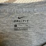 Nike dri-fit oversized gray training crop front pocket logo T-shirt Photo 9