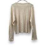 Aerie Cream Long Sleeve Ribbed Knit Crewneck Pullover Top Sz XXL NEW Photo 3