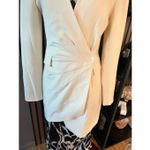 ZARA  Draped Blazer Mini Dress Wrap White SIZE XS BLOGGERS FAVORITE Photo 2