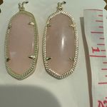 Kendra Scott  Elegant Pink quartz Elle 14K gold plated designer Earrings jewelry Photo 4