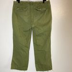 J.Crew VTG Chino Pants 100% Cotton Flat Front Slash Pocket Low Rise Green 10 Photo 3