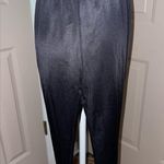 Vintage nylon tricot black 1/2 slip with double side slits & lace trim Small Photo 3