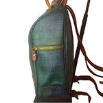 Ralph Lauren  Black Watch Medium Backpack With Adjustable Leather Straps Vintage Photo 11