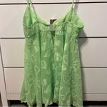 Victoria's Secret Victoria’s Secret Y2K Green Heart Slip Dress Photo 5