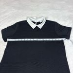 ZARA  Black Top with White Collar Photo 3