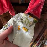 Aratta Silent Journey Boho Floral Western Velvet Collar Dress/Duster S Yellow Photo 11