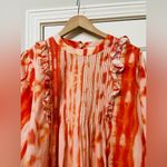 Anthropologie  Samant Chauhan Emilia Ruffled Tie-Dye Blouse Photo 4