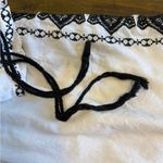 Odd Molly  White Embroidered Dress Tunic Swim Cover Up Lace Up Tie Black M Cotton Photo 8