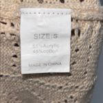 Elegant tan boho lace crochet sweater Photo 7