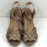 Clarks Wedge Strappy Leather Sandals Photo 7