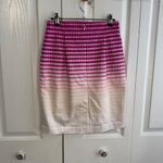 Worthington  pink ombré dot pattern pencil skirt size 4P Photo 1