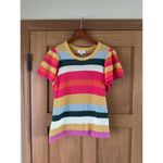 Evereve Haven Crochet Knit Flutter Short Sleeve Sweater Women’s size Medium Photo 1