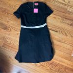 Kate Spade  Black Dress with White Bow Belt NWT Photo 8