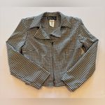 All that jazz VINTAGE ALL ABOUT JAZZ Women’s Gingham Zip Up‎ Collared Jacket Cropped Size 5/6 Photo 8